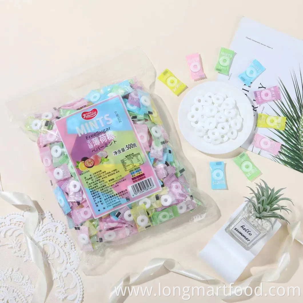 Bag Pack Sugar Free Mint Fruity Flavor Candy Sweets Confectionery